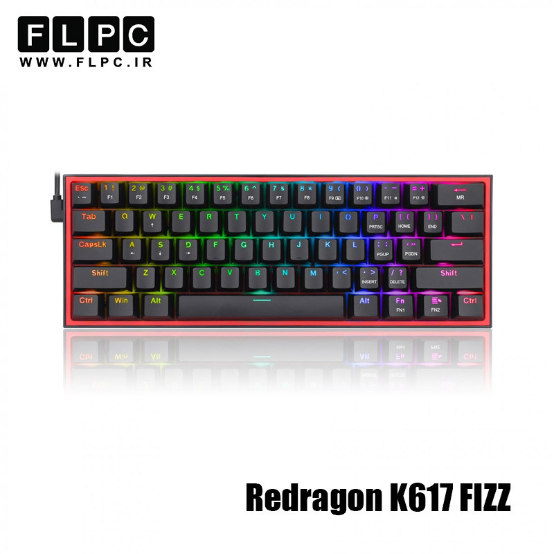 کیبورد مکانیکال گیمینگ ردراگون مدل Redragon K617 FIZZ