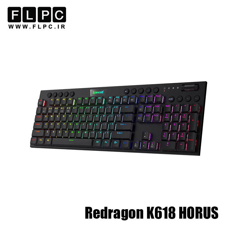 کیبورد باسیم/بی سیم گیمینگ ردراگون مدل Redragon K618
