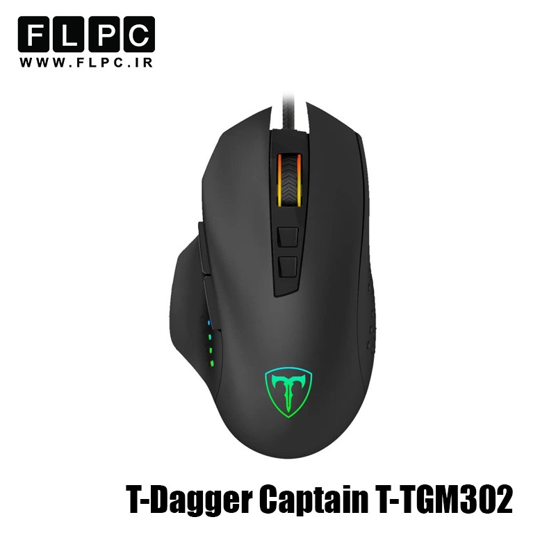 ماوس با سیم گیمینگ تی دگر مدل T-Dagger Captain T-TGM302