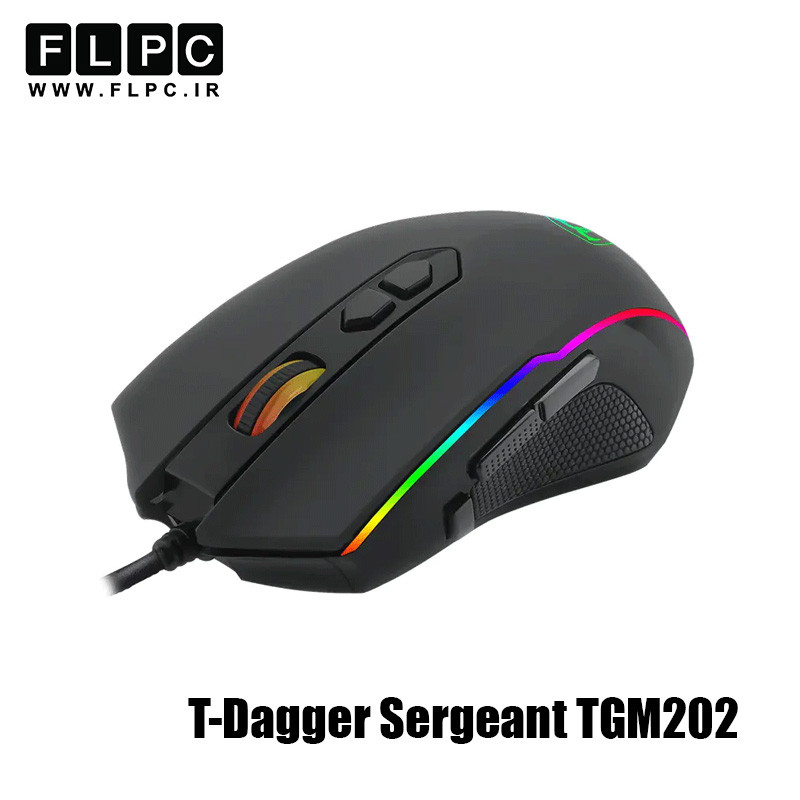 ماوس با سیم گیمینگ تی دگر مدل T-Dagger Sergeant TGM202