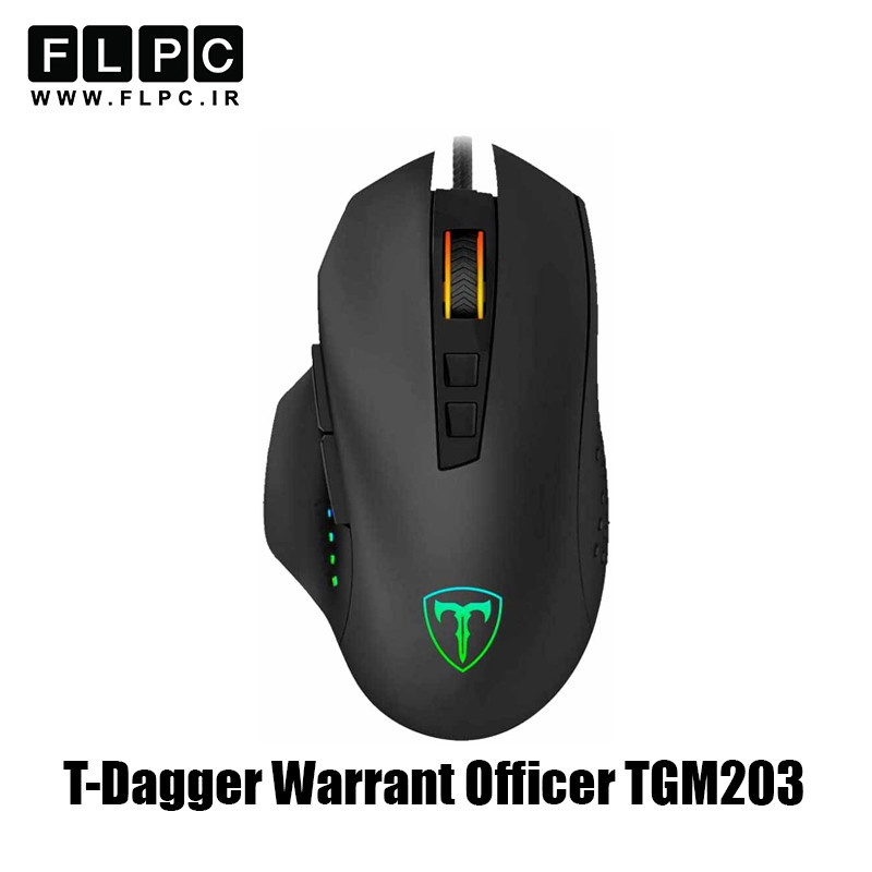 ماوس با سیم گیمینگ تی دگر مدل T-Dagger Warrant Officer TGM203