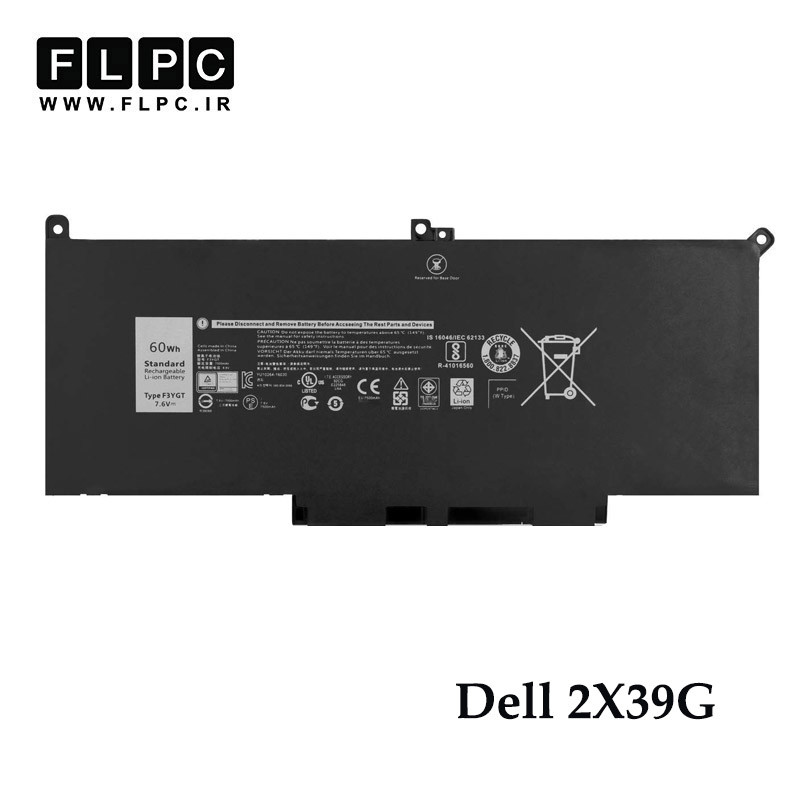 باتری لپ تاپ دل Dell 2X39G _7500mAh اورجینال