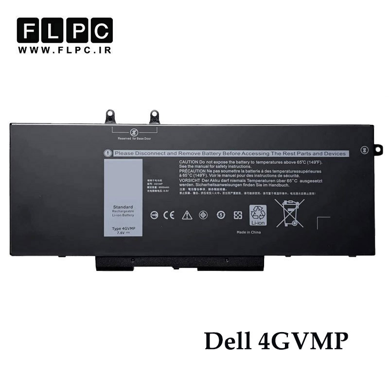باتری لپ تاپ دل Dell 4GVMP _8500mAh اورجینال