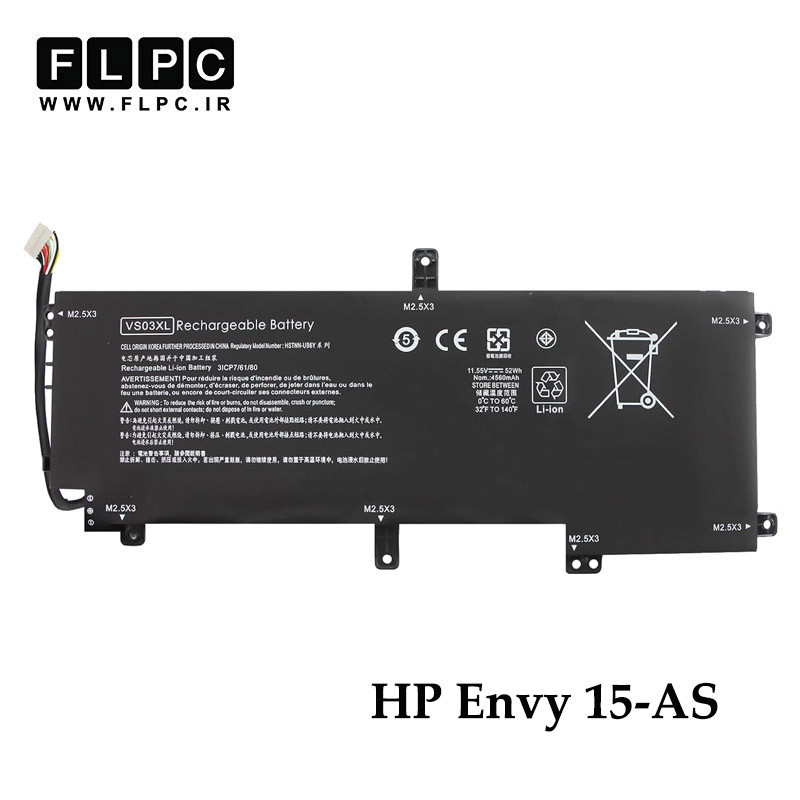 باتری لپ تاپ اچ پی HP Envy 15-AS _4150mAh برند ONYX