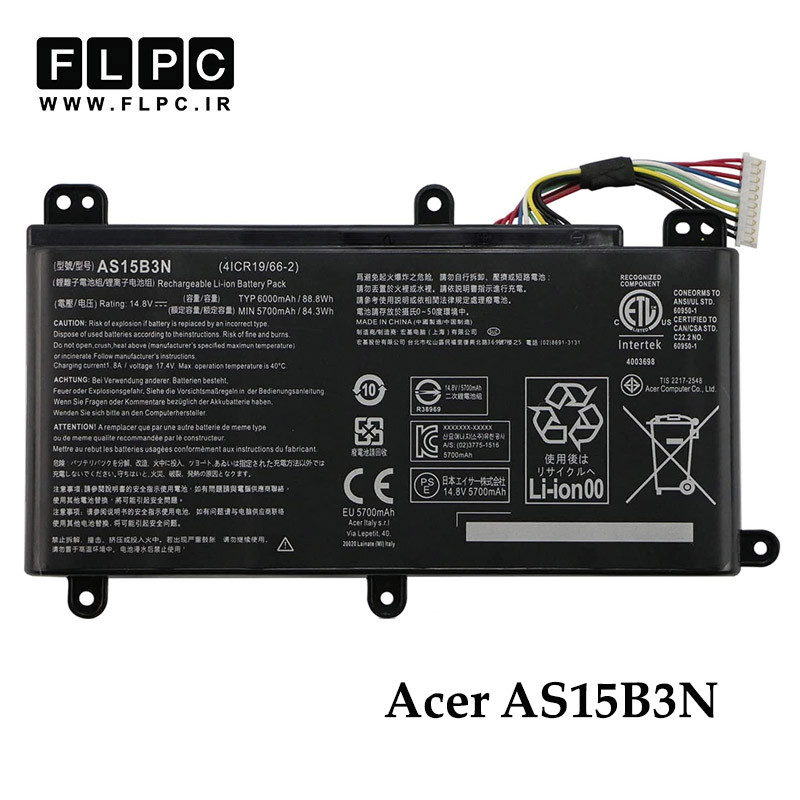 باتری لپ تاپ ایسر Acer AS15B3N _4400mAh برند ONYX