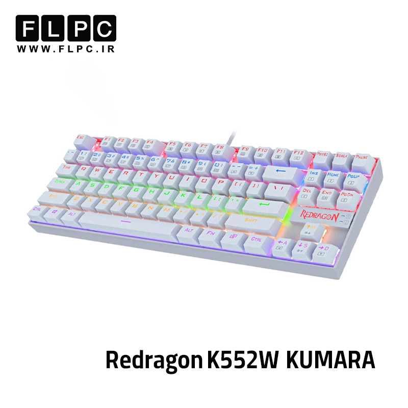 کیبورد گیمینگ ردراگون Redragon K552W (KUMARA) White