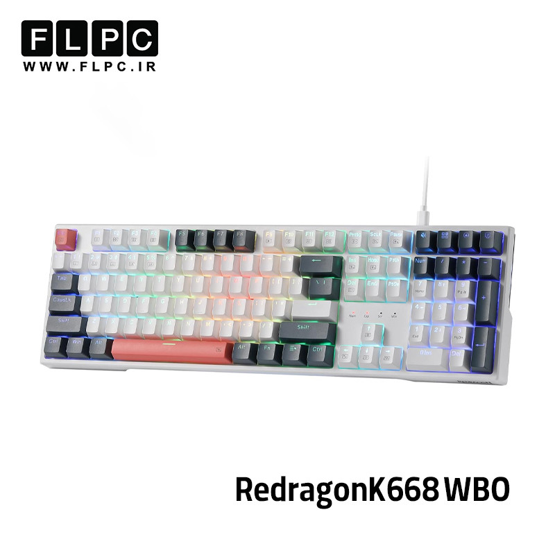 کیبورد گیمینگ ردراگون Redragon K668 WBO (TRUNDLE)