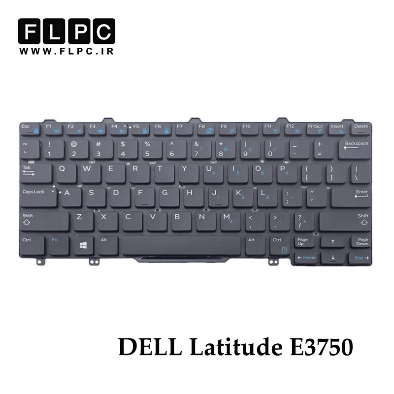 کیبورد لپ تاپ دل DELL Latitude E3750 مشکی- اینترکوچک- بدون فریم