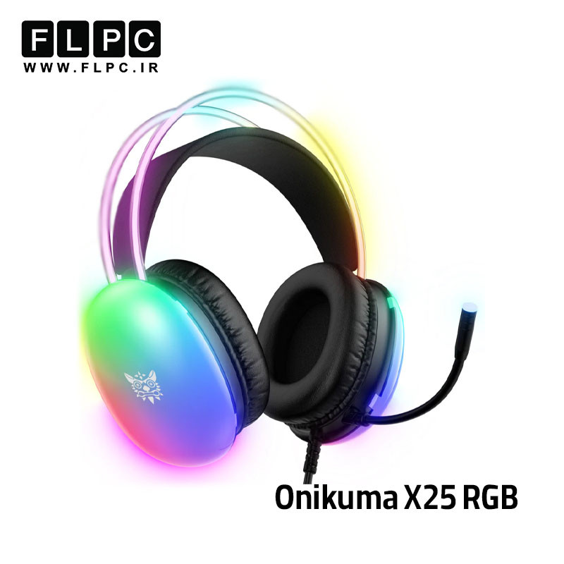 هدست گیمینگ اونیکوما مدل Onikuma X25 RGB مشکی