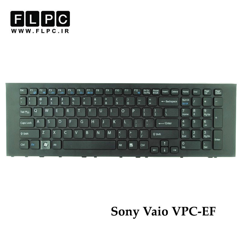 کیبورد لپ تاپ سونی Sony Vaio VPC-EF مشکی- اینترکوچک- با فریم