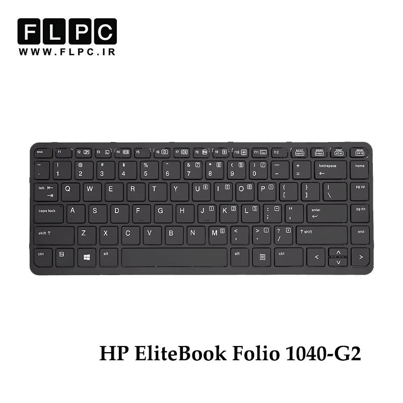 کیبورد لپ تاپ اچ پی HP EliteBook Folio 1040-G2 مشکی- اینترکوچک- بافریم