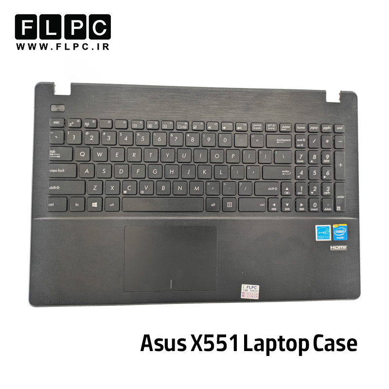 قاب دور کیبورد + کیبورد لپ تاپ ایسوس Asus X551 _Cover C دست دوم