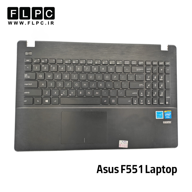 قاب دور کیبورد + کیبورد لپ تاپ ایسوس Asus A551 _Cover C دست دوم
