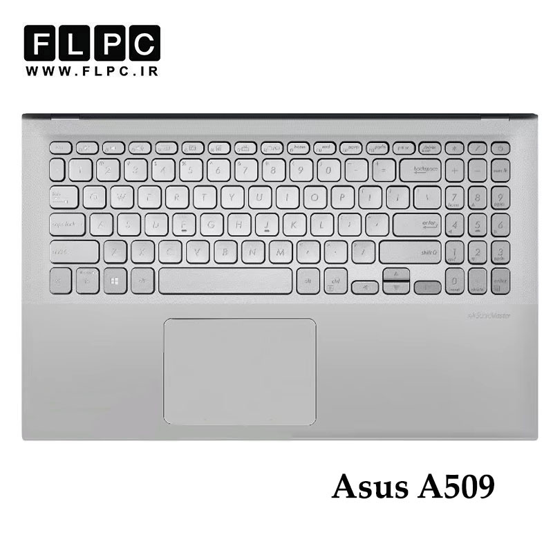 قاب دور کیبورد + کیبورد لپ تاپ ایسوس Asus A509 _Cover C دست دوم