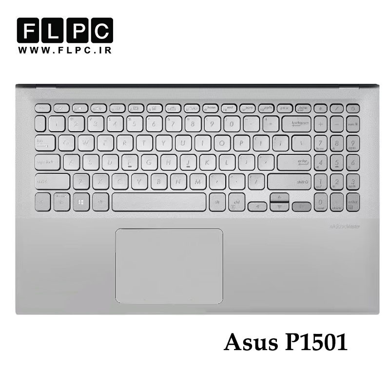 قاب دور کیبورد + کیبورد لپ تاپ ایسوس Asus P1501 _Cover C دست دوم