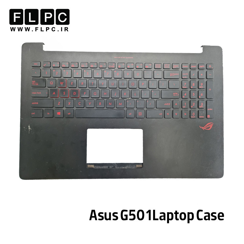 قاب دور کیبورد + کیبورد لپ تاپ ایسوس Asus G501 _Cover C مشکی- دست دوم