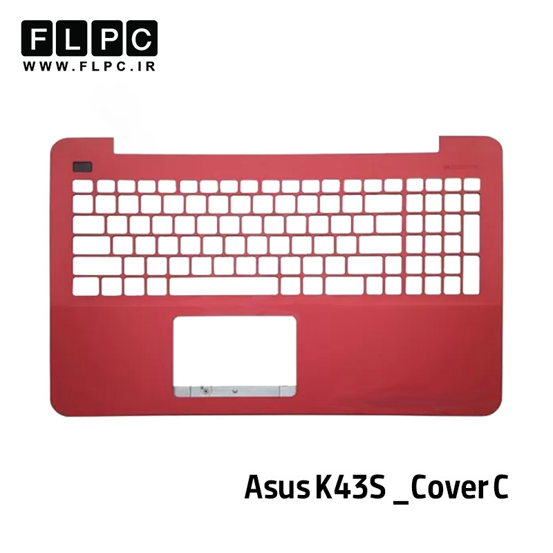 قاب دور کیبورد لپ تاپ ایسوس Asus K43S _Cover C قرمز- دست دوم