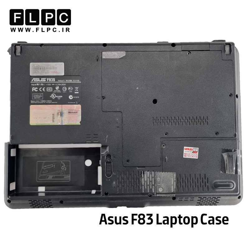 قاب کف لپ تاپ ایسوس Asus F83 _Cover D مشکی- دست دوم