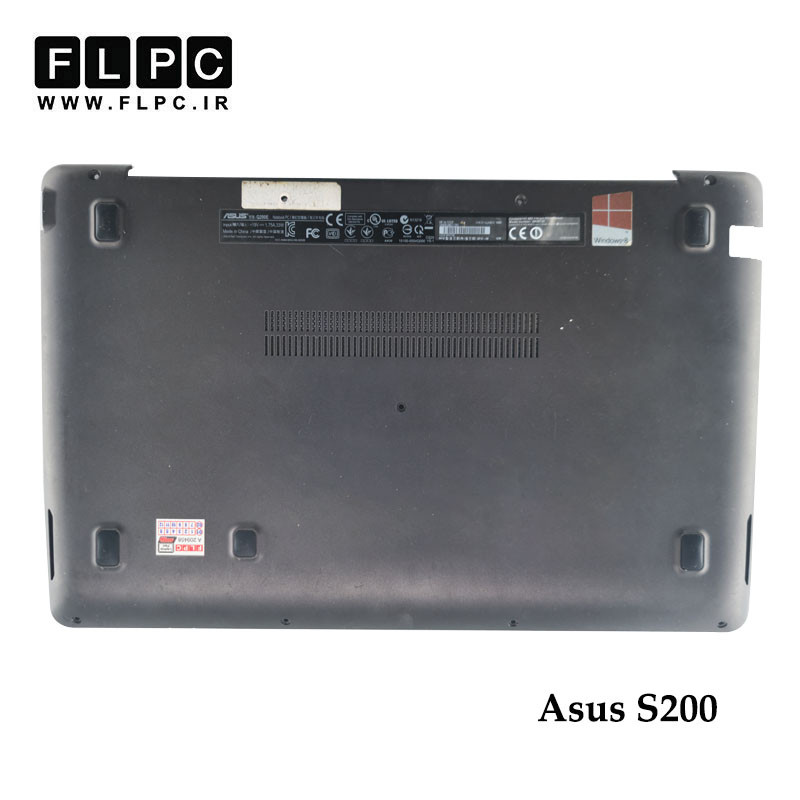 قاب کف لپ تاپ ایسوس Asus S200 _Cover D مشکی- دست دوم