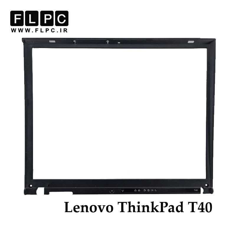 قاب جلو ال سی دی لپ تاپ لنوو Lenovo ThinkPad T40 _Cover B مشکی- دست دوم