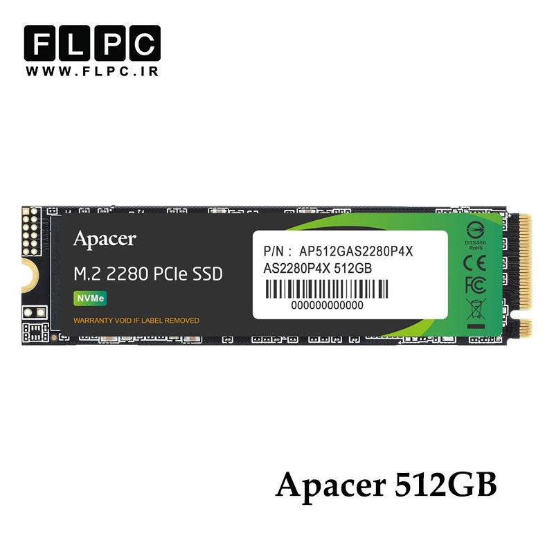 هارد SSD لپ تاپ 512 گیگابایت Apacer مدل AS2280P4X NVMe M.2