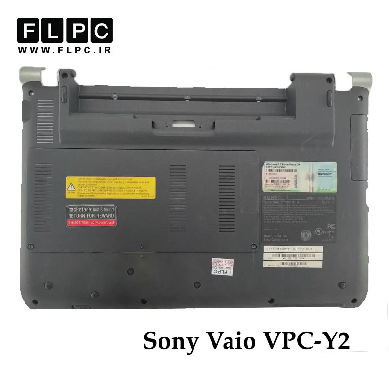 قاب کف لپ تاپ سونی Sony Vaio VPC-Y2 _Cover D مشکی- دست دوم