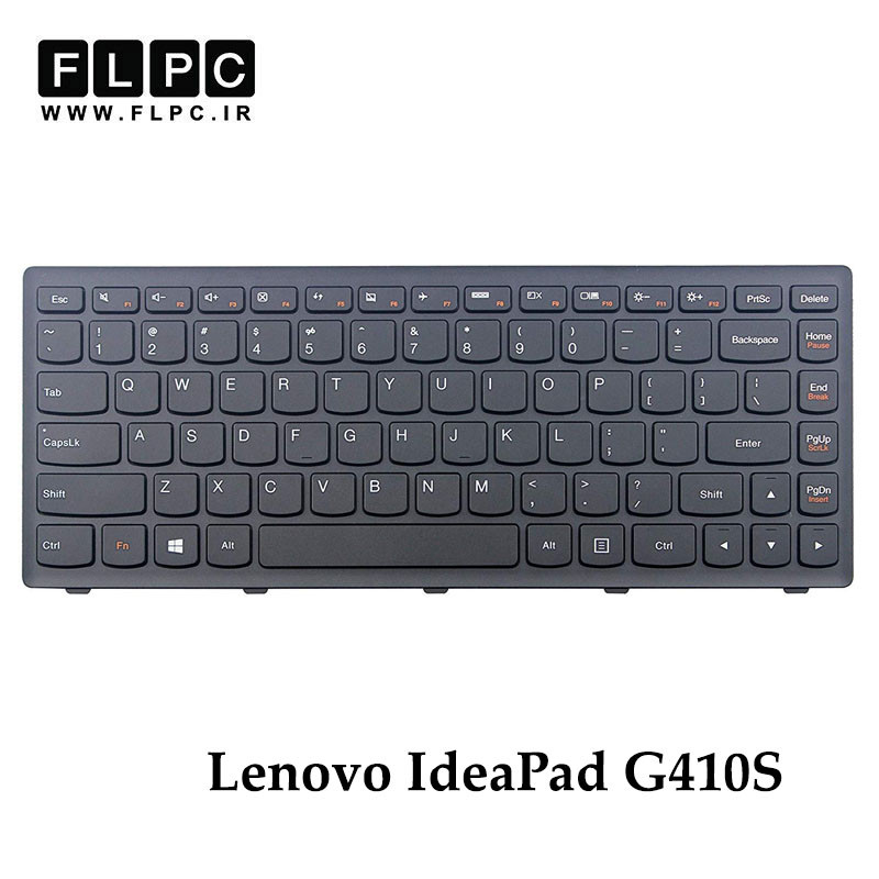 کیبورد لپ تاپ لنوو Lenovo Ideapad G410s مشکی- بافریم- فلت صاف