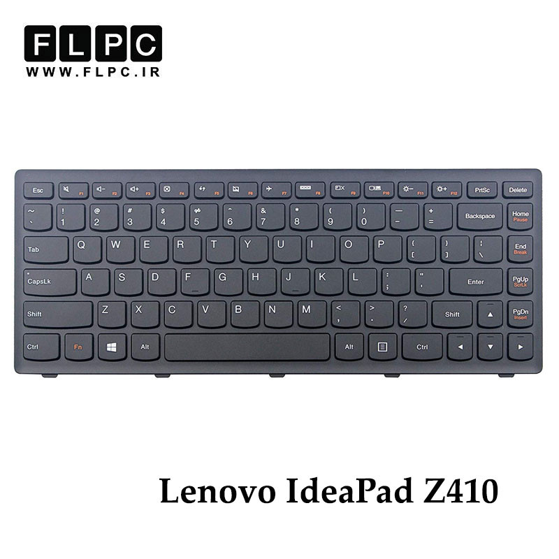 کیبورد لپ تاپ لنوو Lenovo Ideapad Z410 مشکی- بافریم- فلت صاف