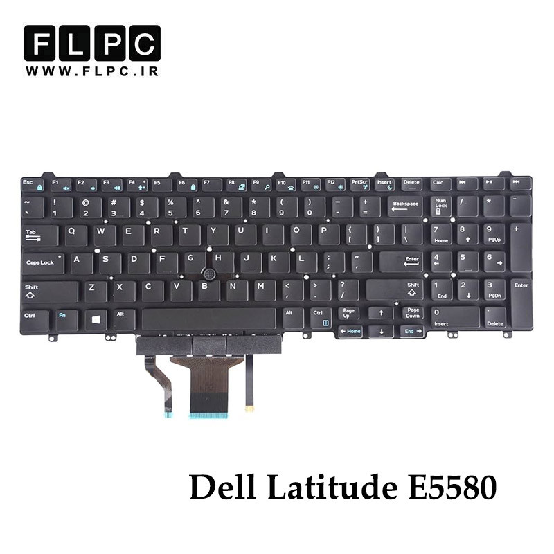 کیبورد لپ تاپ دل Dell Latitude E5580 اینترکوچک- بدون فریم- با موس و بک لایت