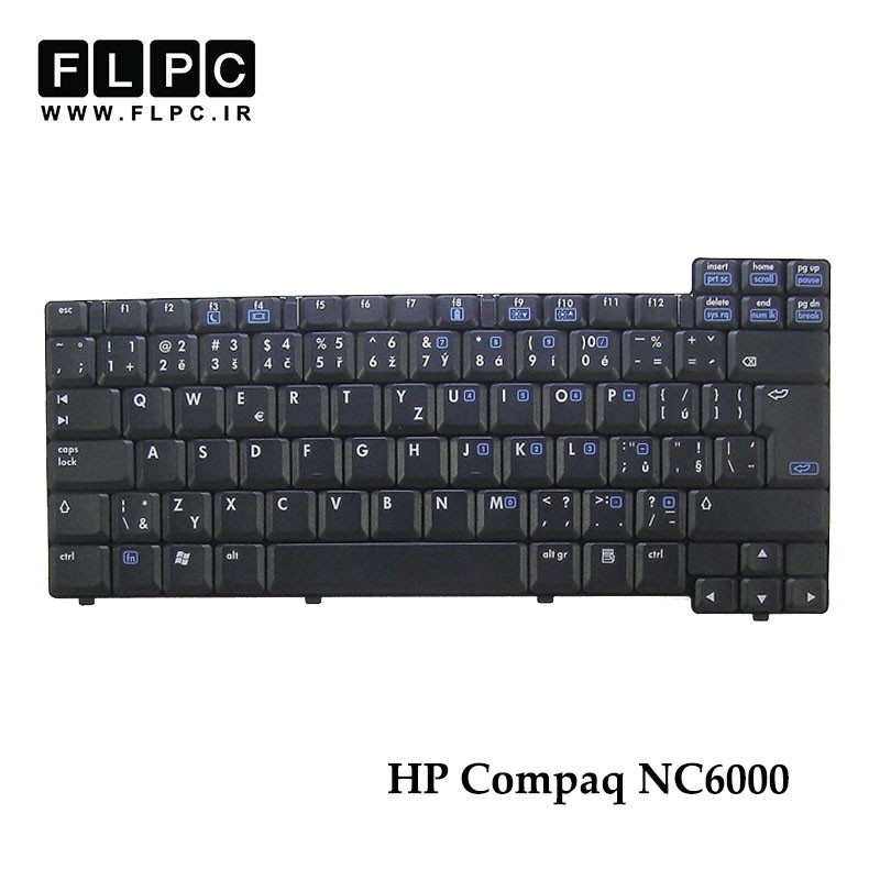 کیبورد لپ تاپ اچ پی HP Compaq NC6000 مشکی- بدون فریم