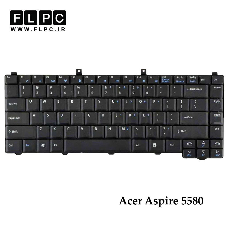 کیبورد لپ تاپ ایسر Acer Aspire 5580 مشکی- بدون فریم