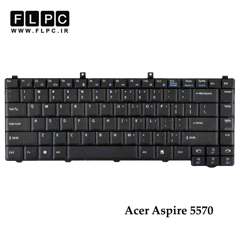 کیبورد لپ تاپ ایسر Acer Aspire 5570 مشکی- بدون فریم