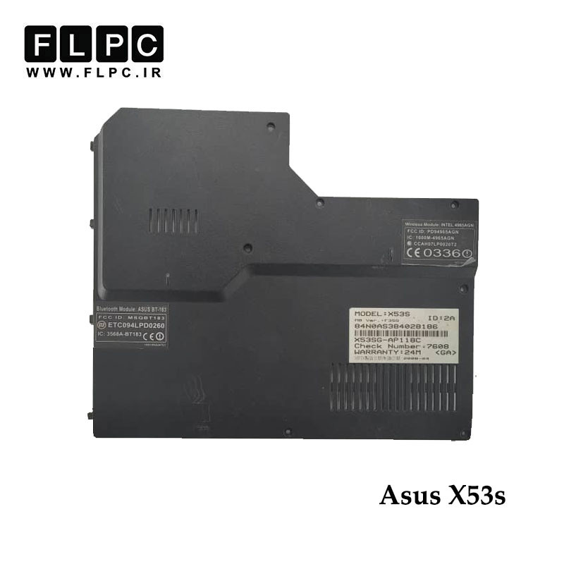 درب قاب کف لپ تاپ ایسوس Asus X53s مشکی- دست دوم