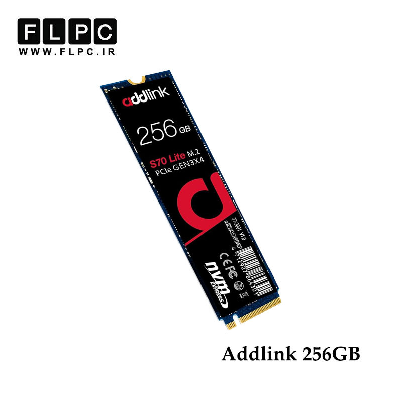 هارد SSD لپ تاپ 256 گیگابایت Addlink مدل S70 Lite NVMe M.2