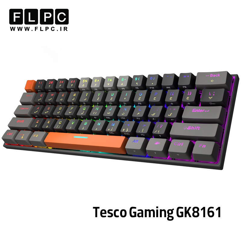 کیبورد  گیمینگ تسکو مدل TSCO GK8161 سوئیچ سیلور
