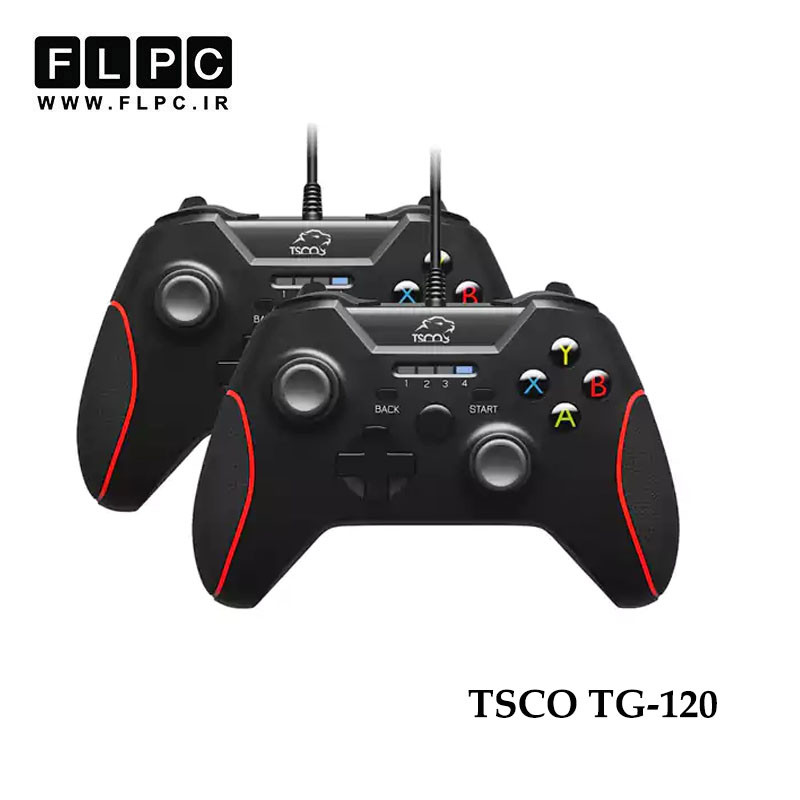 دسته بازی سیم دار دوبل تسکو مدل TSCO TG-120