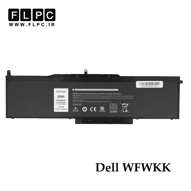 باتری لپ تاپ دل Dell WFWKK _6000mAh