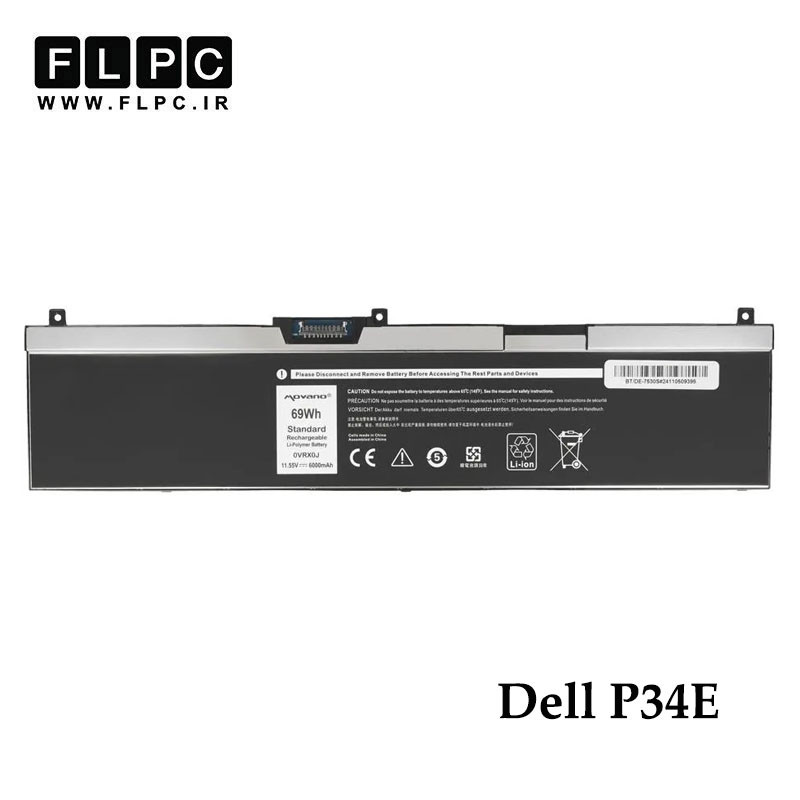 باتری لپ تاپ دل Dell P34E _6000mAh