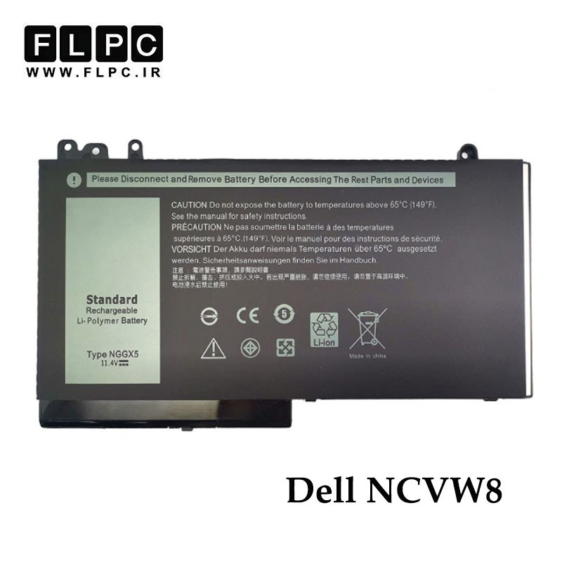باتری لپ تاپ دل Dell NCVW8 _3000mAh