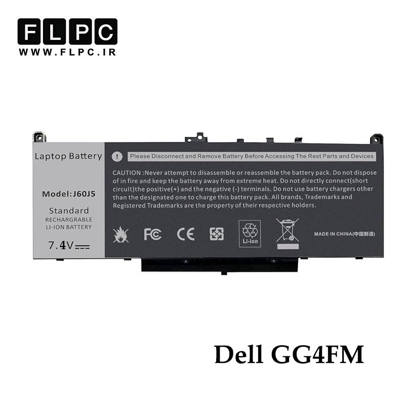باتری لپ تاپ دل Dell GG4FM _7200mAh
