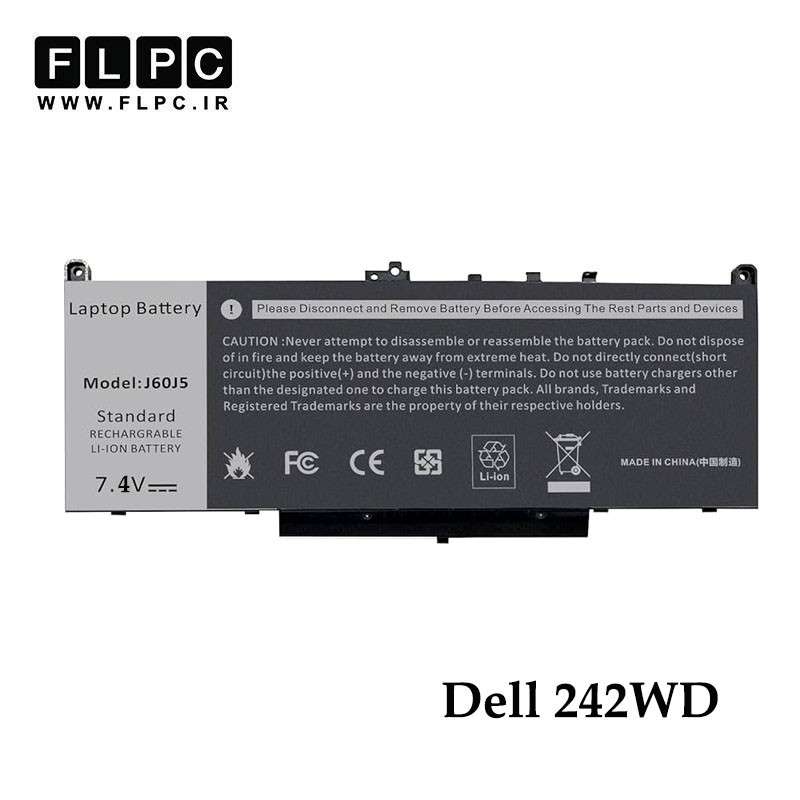 باتری لپ تاپ دل Dell 242WD _7200mAh
