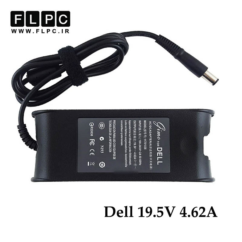 آداپتور لپ تاپ دل Dell 19.5v 4.62A Fat _7.4*5.0 برند GIMO