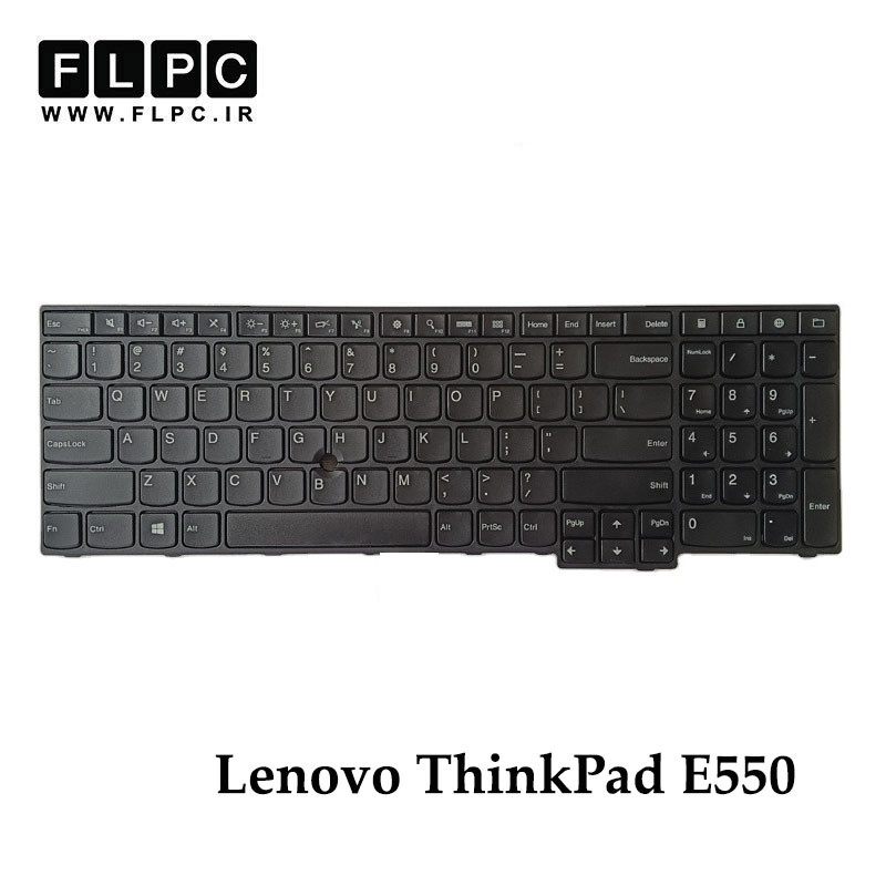 کیبورد لپ تاپ لنوو Lenovo ThinkPad E550 مشکی- بدون موس- بافریم
