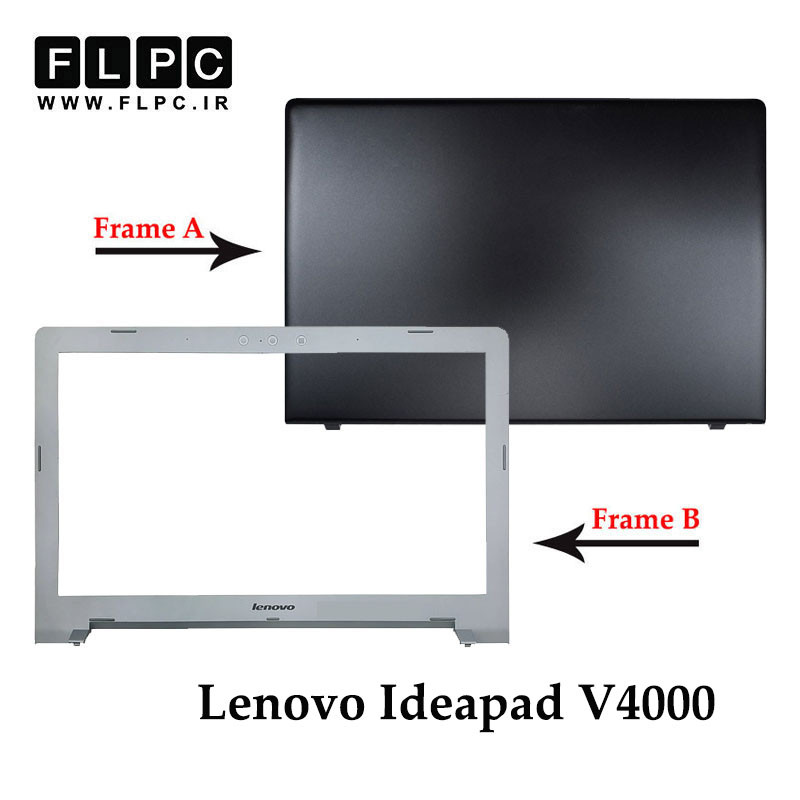 قاب پشت و جلو ال سی دی لپ تاپ لنوو Lenovo Ideapad V4000 _Cover A+B _3D Webcam