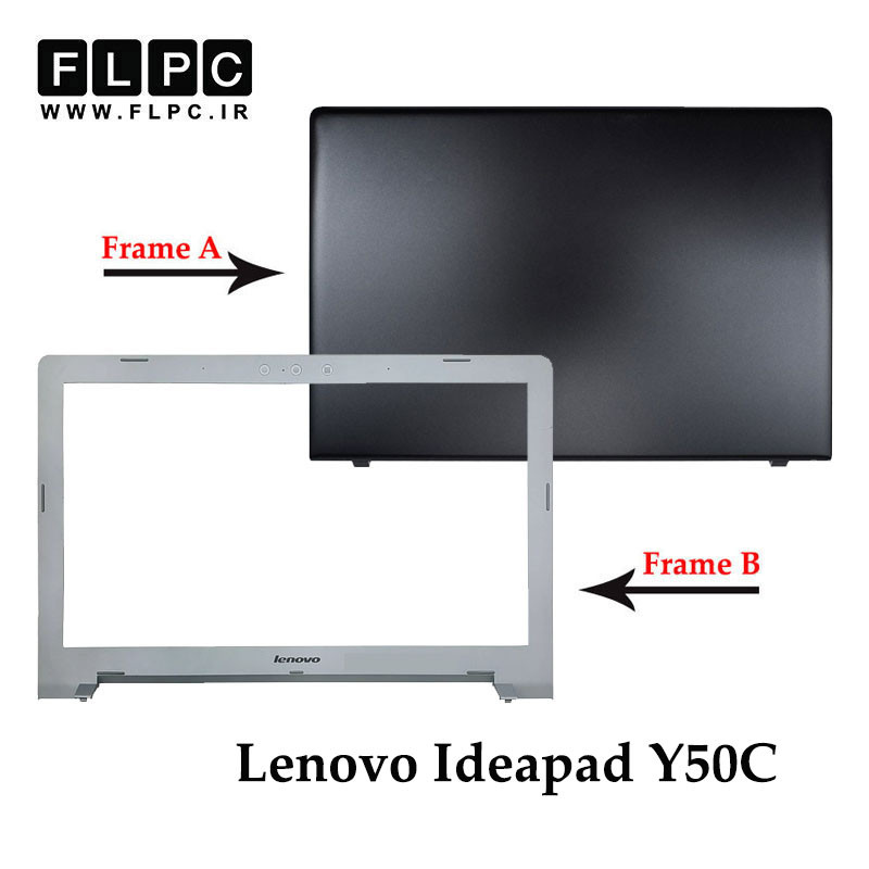 قاب پشت و جلو ال سی دی لپ تاپ لنوو Lenovo Ideapad Y50C _Cover A+B _3D Webcam