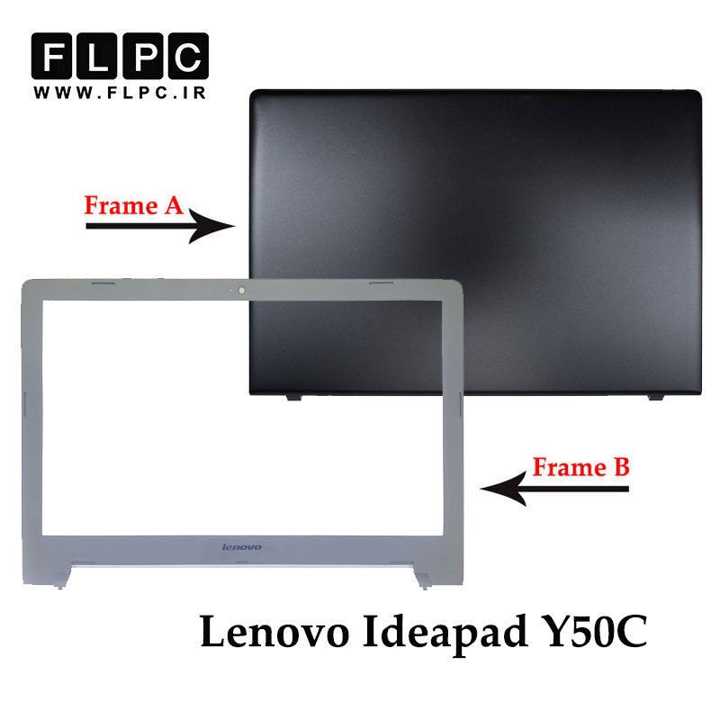 قاب پشت و جلو ال سی دی لپ تاپ لنوو Lenovo Ideapad Y50C _Cover A+B _Not 3D Webcam