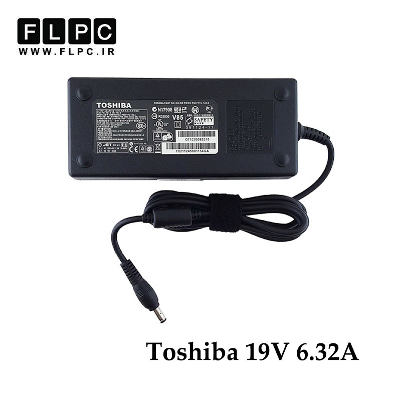 آداپتور لپ تاپ توشیبا Toshiba 19V 6.32A _2.5*5.5 دو پین
