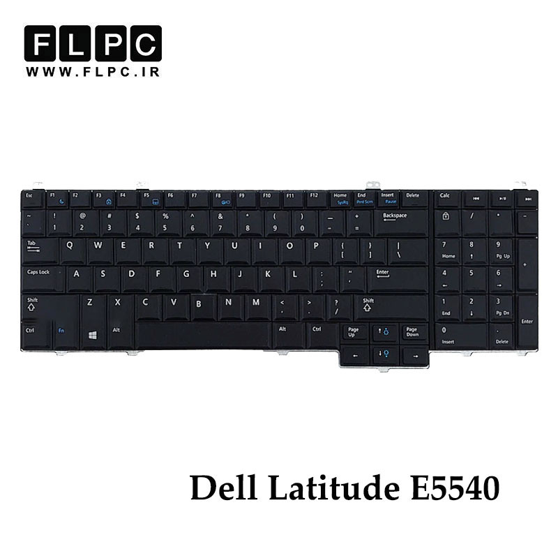 کیبورد لپ تاپ دل Dell Latitude E5540 مشکی- اینتر کوچک- بدون فریم- بدون موس