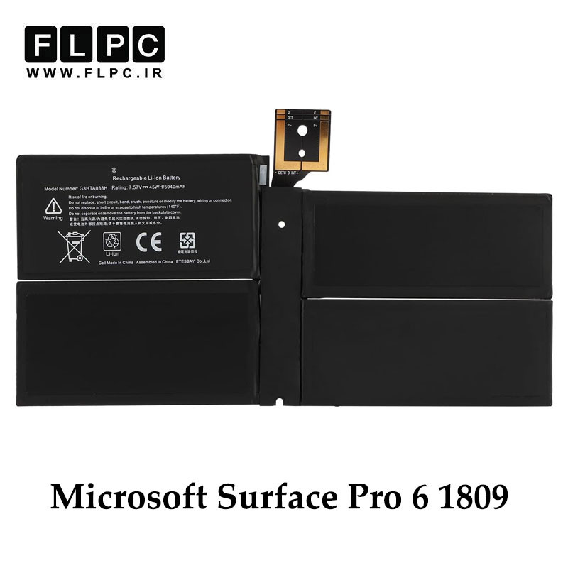 باتری تبلت مایکروسافت Microsoft Surface Pro 6 1809 _5500mAh