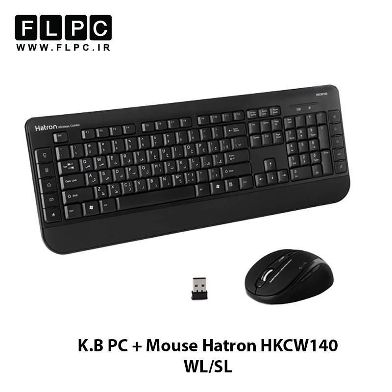 کیبورد و موس بی سیم هترون مدل HKCW140
